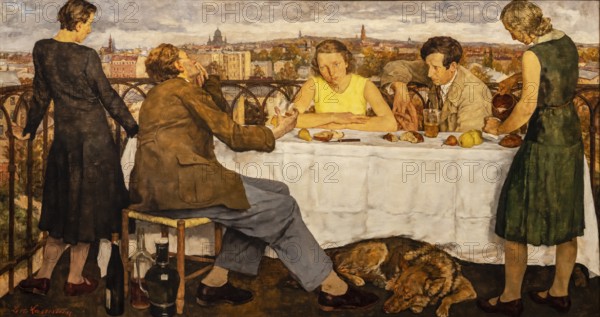 Evening over Postdam, lotte Laserstein, 1930, Berlin, Federal Republic of Germany