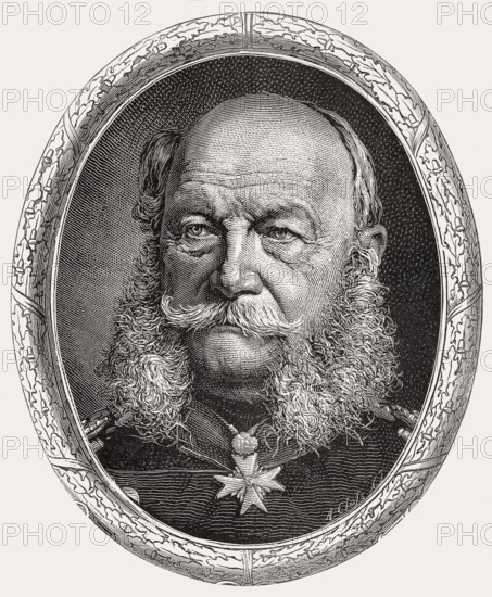 Wilhelm I or William I, 1797-1888, king of Prussia and first German emperor