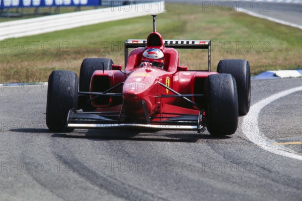 World Champion Michael Schumacher, Formula 1, Team Scuderia Ferrari, Ferrari F310, German Grand Prix at the Hockenheimring on 28 July 1996, Germany, Europe