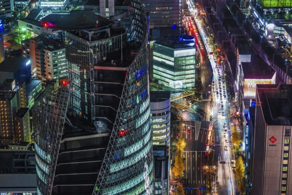 Nagoya night view (from Sky Promenade). Shooting Location: Aichi Prefecture, Nagoya City