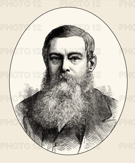 Sir Johannes Henricus Brand, Jan Brand or John Henry Brand, 1823–1888, the fourth state president of the Orange Free State, southern Africa, From British Battles on Land and Sea, by James Grant