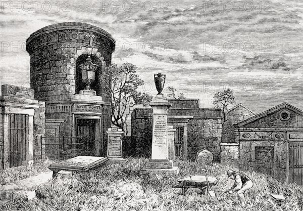 The Old Calton Burial Ground, Calton Hill, Edinburgh, Scotland, 19th century