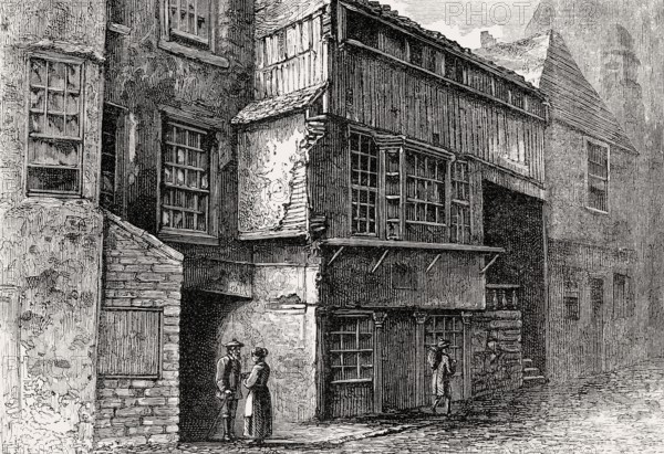 Symson the Printer's House, Cowgate, Edinburgh, Scotland, 18th century