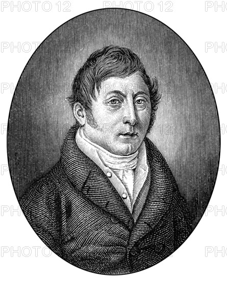 Ernst August Friedrich Klingemann, 1777 - 1831, a German writer, pseudonym Bonaventura, Ernst August Friedrich Klingemann, 1777 - 1831, ein deutscher Schriftsteller der Romantik und Theaterregisseur