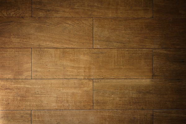 Warm light illuminating textured brown wooden floor tiles, creating a rustic and inviting ambiance.Belarus