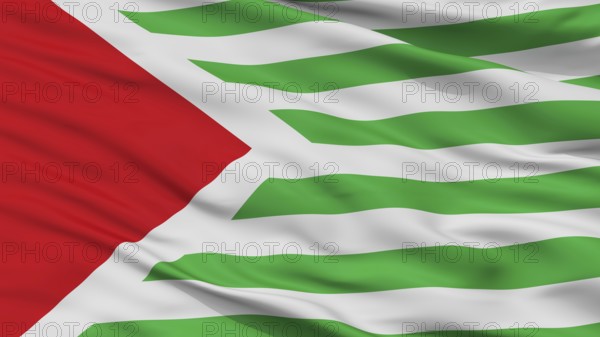 San Antonio Del Tequendama City Flag, Country Colombia, Cundinamarca Department, Closeup View, 3D Rendering