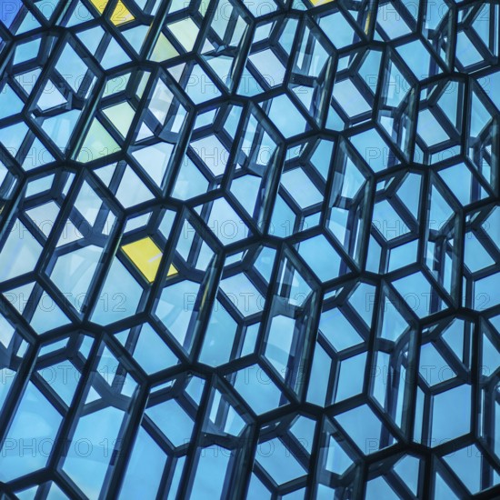 Abstract Background Texture Of Contemporarty Design Glass Wall Feature