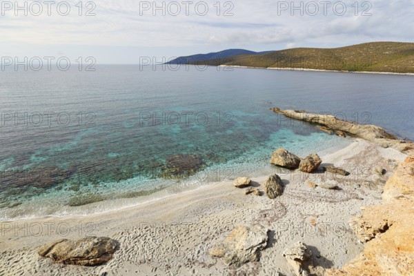 The beach Zastani of Marmari in Evia, Greece, Europe