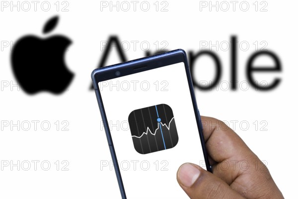 Apple Stock App Logo displayed on smartphone