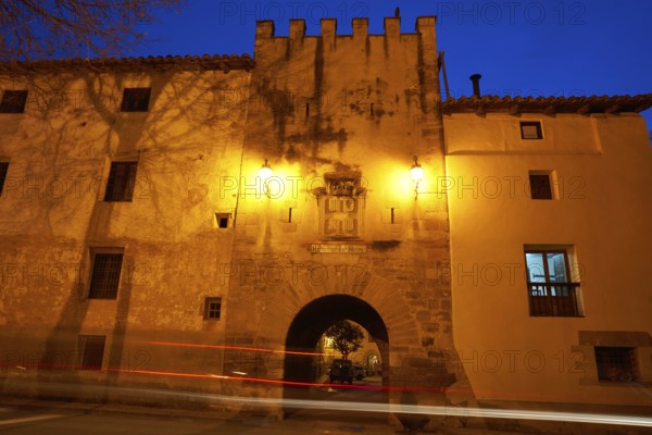 Rubielos de Mora village in Teruel Spain located on Gudar Javalambre Sierra