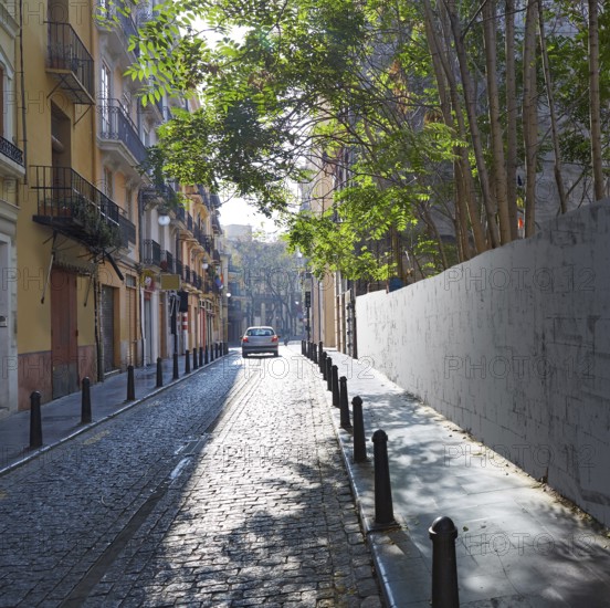Valencia Barrio del Carmen street in old town of Spain