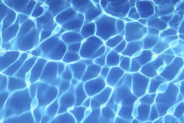 Blue Ripple Water Background, Water Surface Blue Swimming Pool