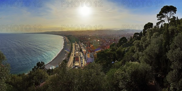 Sunset over the