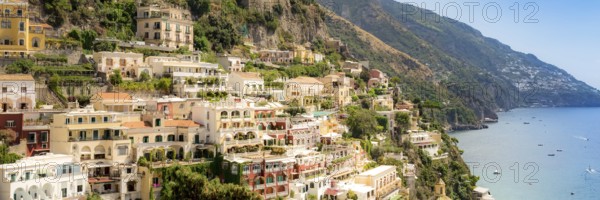 Amalfi Coast, Mediterranean Sea, Italy. Website Banner
