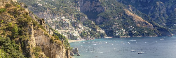 Amalfi Coast, Mediterranean Sea, Italy. Website Banner