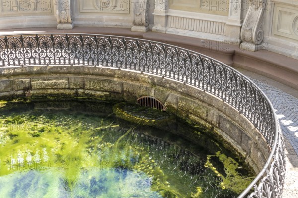 An image of the Danube spring in Donaueschingen Germany