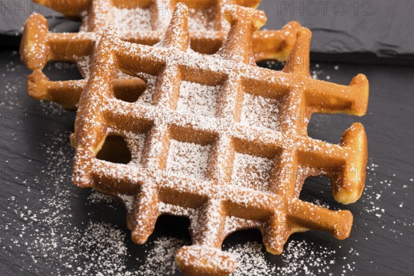 Waffles with sugar