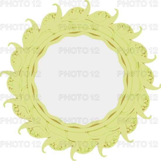 Vector gold frame