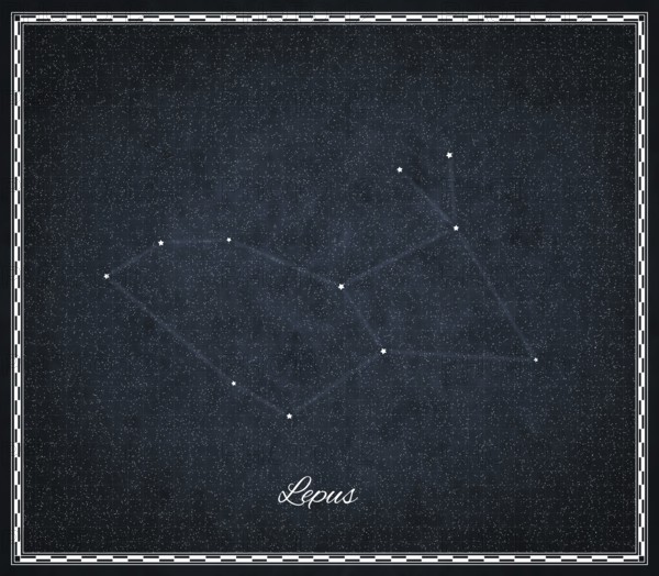 Lepus star constellation, Night sky, Cluster of stars, Deep space, Hare constellation