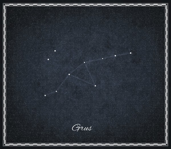 Grus star constellation, Night sky, Cluster of stars, Deep space, Crane constellation
