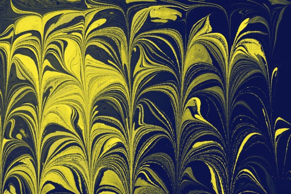 Abstract marbling floral pattern for fabric, tile design. background texture