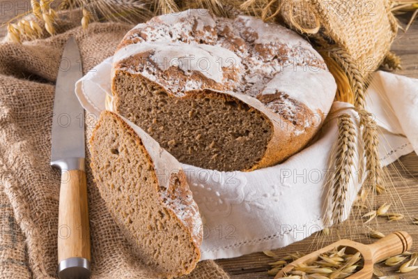 Freshly baked traditional bread