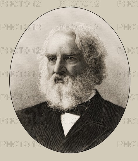Henry Wadsworth Longfellow, 1807 – 1882, American poet, digitally edited