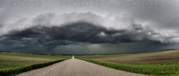 Prairie Storm Clouds Canada Saskatchewan Summer Warnings