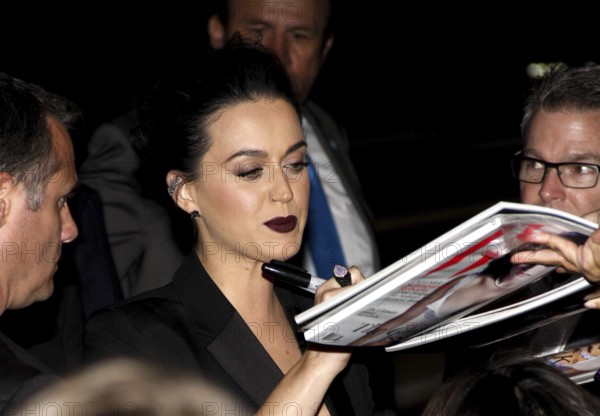 Katy Perry at the World Premiere of EPIX's Katy Perry: The Prismatic World Tour held at the Ace Hotel Theater in Los Angeles, USA on March 26, 2015. Los Angeles, California, USA, North America