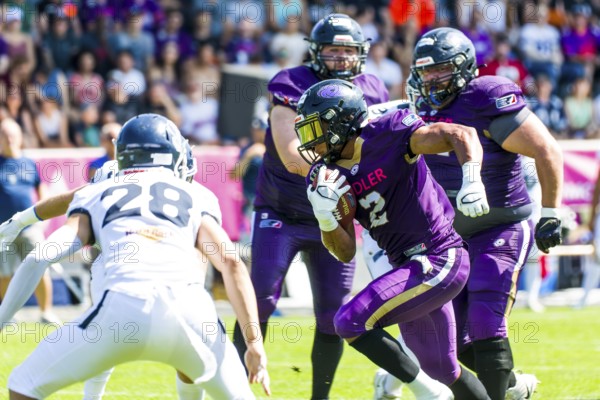European League of Football, ELF/ Game : Milano Seamen at Frankfurt Galaxy on 20. Aug. 2023 ,in the PSD Bank Arena , Frankfurt , Germany, Europe