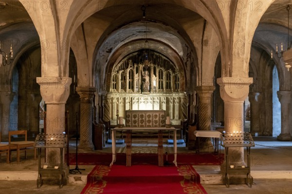 Canterbury, United Kingdom, 10 September, 2022: view of the crypt chapel inside the Canterbury Cathedral, Europe