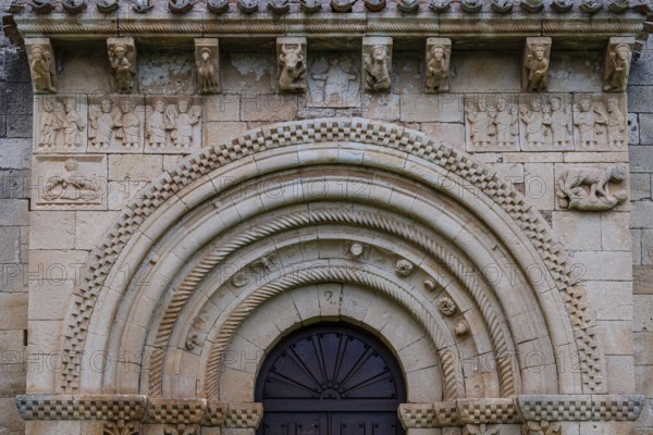 Hermitage of San Pedro de Tejada, Romanesque hermitage, Puente-Arenas, the Merindad de Valdivielso, Burgos, Spain, Europe