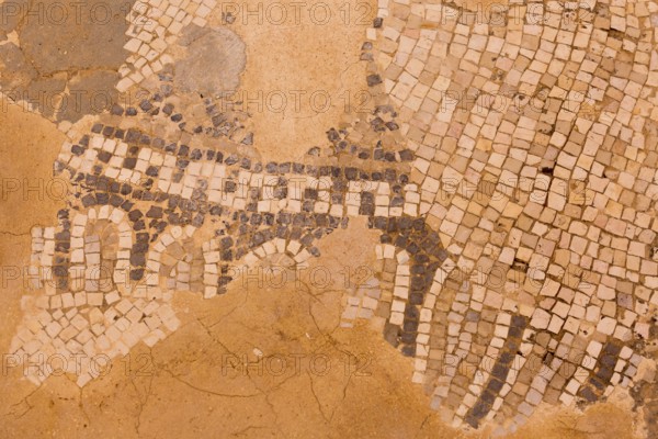 Ancient mosaic of Jerash Gerasa, Jordan historic site