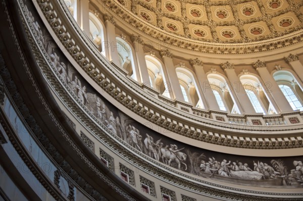 Canopy Fresco Of the US Capitol Rotunda in Washington DC, USA, Washington, USA, North America