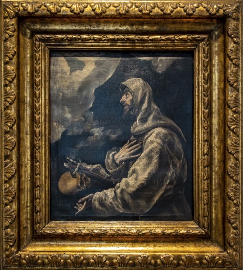 El Greco, San Francisco in ecstasy, 1594-1604, oil on canvas, Museo de Bellas Artes, Bilbao, Spain, Europe