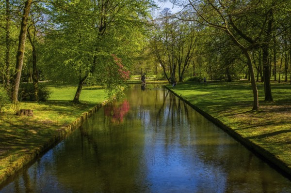 Castle park in Bayreuth in Bavaria, Germany, Europe