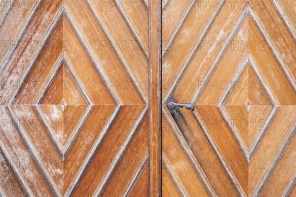 Church door, detail, Roman Catholic parish church of St. Andrä im Sausal, St. Andrä im Sausal, Styria, Austria, Europe
