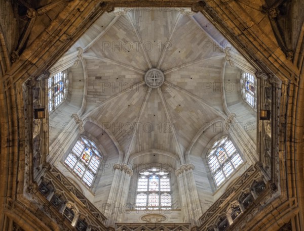 Dome of the Cathedral of Santa Eulalia, Barcelona, Catalonia, Spain, Europe