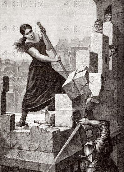 Marguerite Catherine Ponsoye Delaye, oder Margot Delaye, La Gandonne, während der Belagerung von Montelimar, 16.