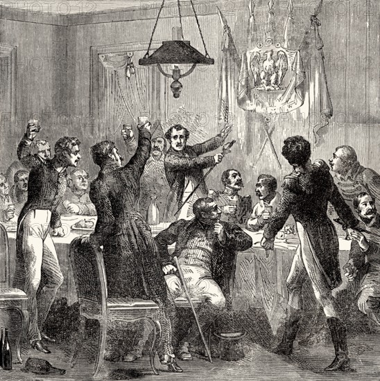 A meeting of the Bonapartistes, France, nineteenth century, Europe
