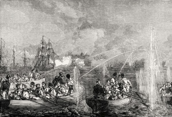 The Bombardment of Odesa on 6 April 1854, Crimean War, Ukraine, Europe