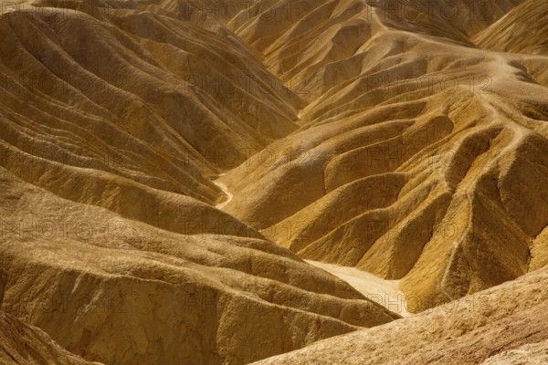Death Valley National Park California Zabriskie point eroded mudstones