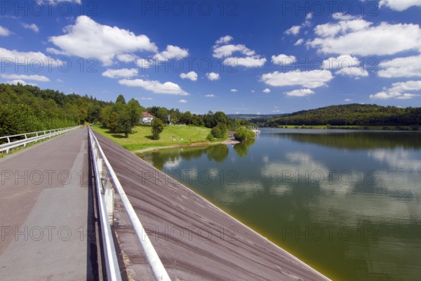 Germany, Hesse, Schotten, Nidda reservoir, reservoir, bathing lake, inland waters, Federal Republic of Germany, Europe