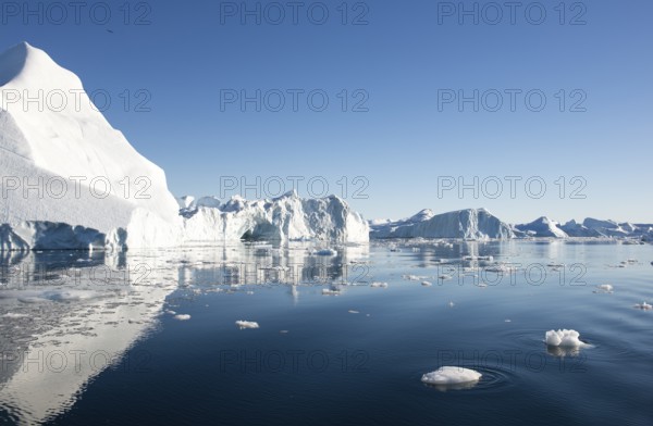 Beautiful Icebergs in Disko Bay Greenland around Ilulissat, Disko Bay, Greenland, North America