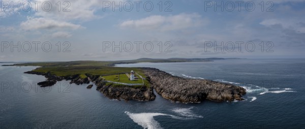 Panorama landscape of St. John's Point and the lighthouse in Donegal Bay in the northwest of Ireland