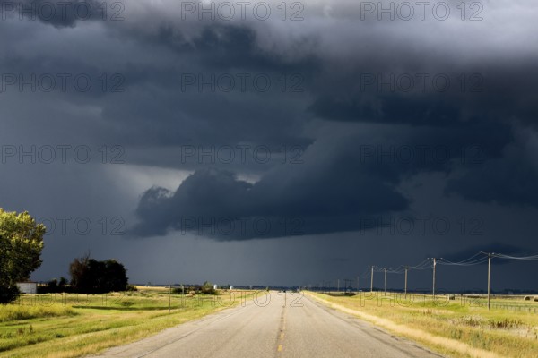 Storm Clouds Canada rural countryside Prairie Scene