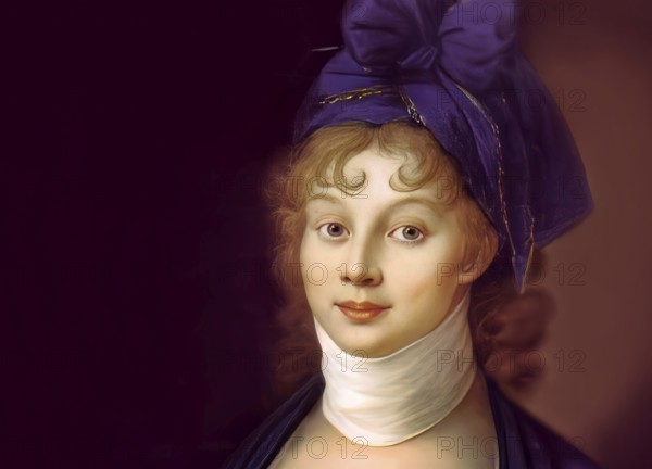 Louise of Mecklenburg-Strelitz, Luise Herzogin zu Mecklenburg - Strelitz, Luise Auguste Wilhelmine Amalie Herzogin zu Mecklenburg, Königin Luise, 1776 – 1810, Queen of Prussia, digitally edited after a painting by Nikolaus Lauer