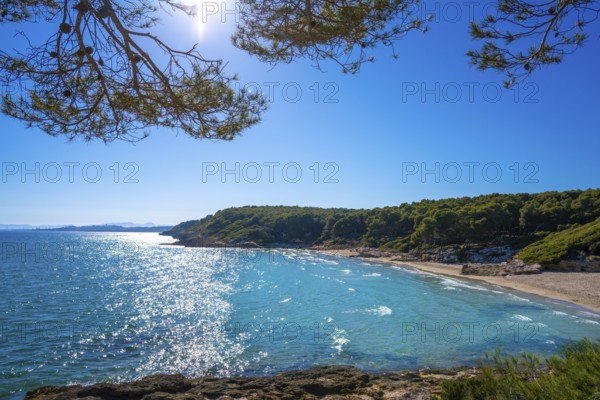 Cala de roca Plana beach in Tarragona beside Waikiki beach also Cala Fonda