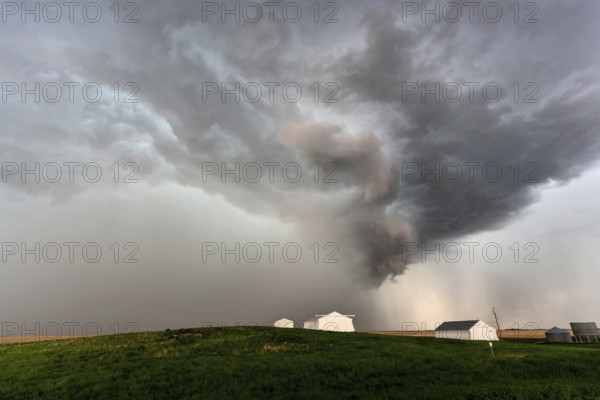 Prairie Summer Storms Saskatchewan Canada Ominous danger