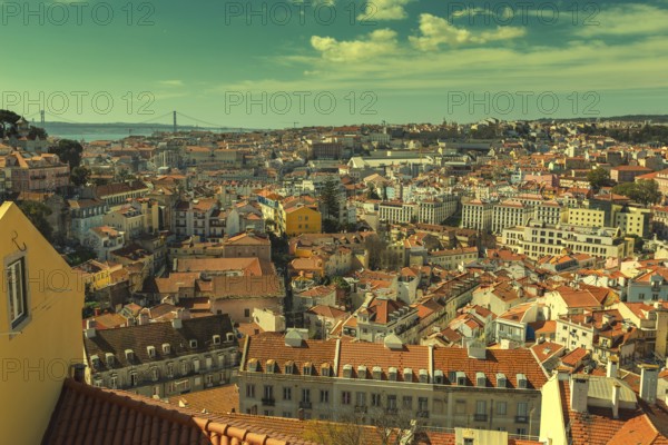 Historic old district Alfama in Lisbon, Portugal, Europe